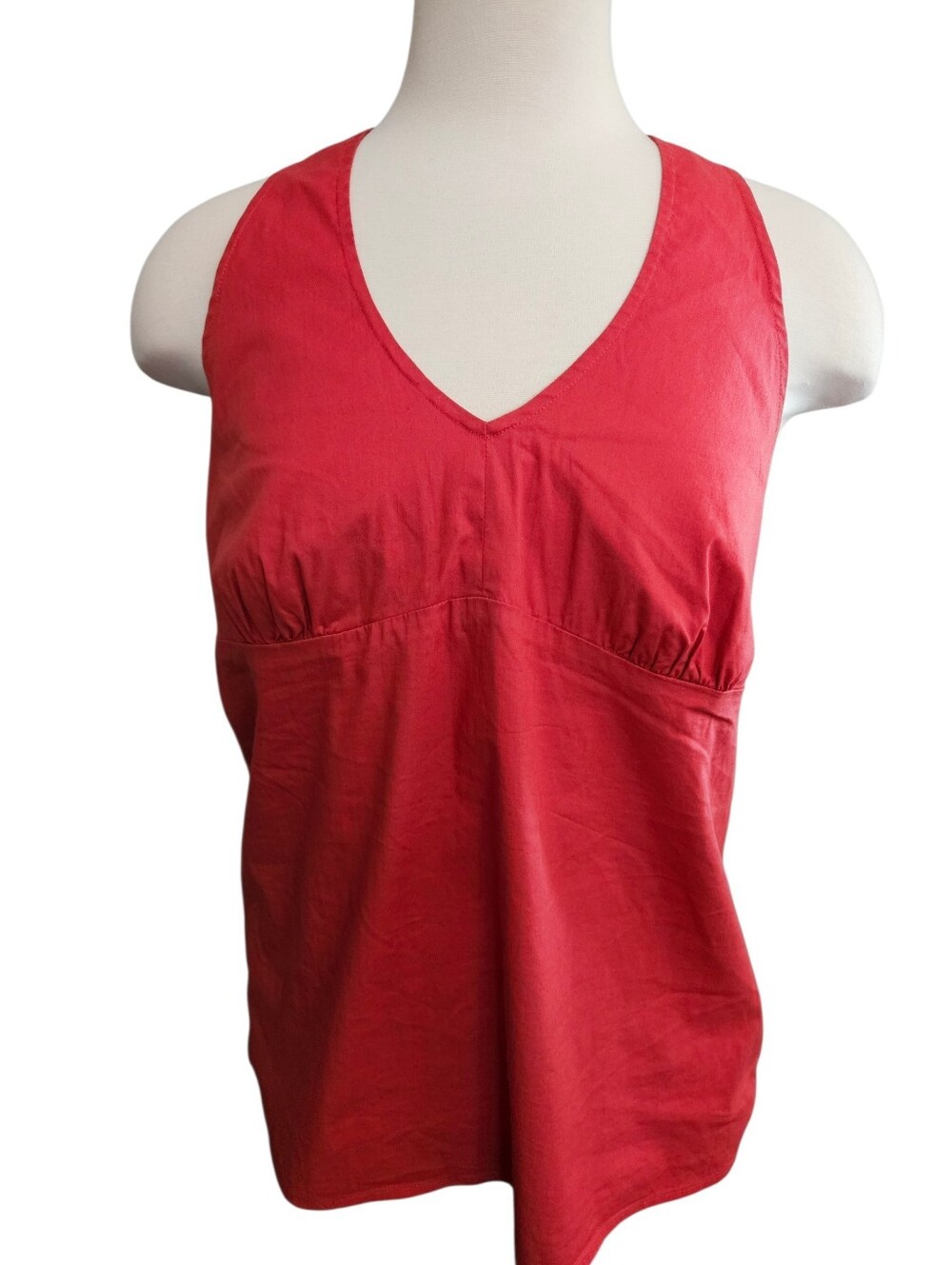 Fun, Flattering Halter Style Top From Loft, Size 12, Coral Color.